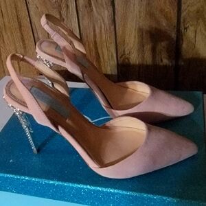 Elegant Pink Slingback Heels